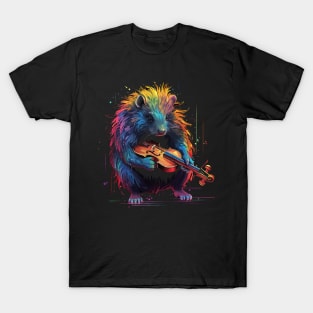 Porcupine Playing Violin T-Shirt